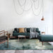 Rug with Washable Polyester Industrial Style | Zenvor