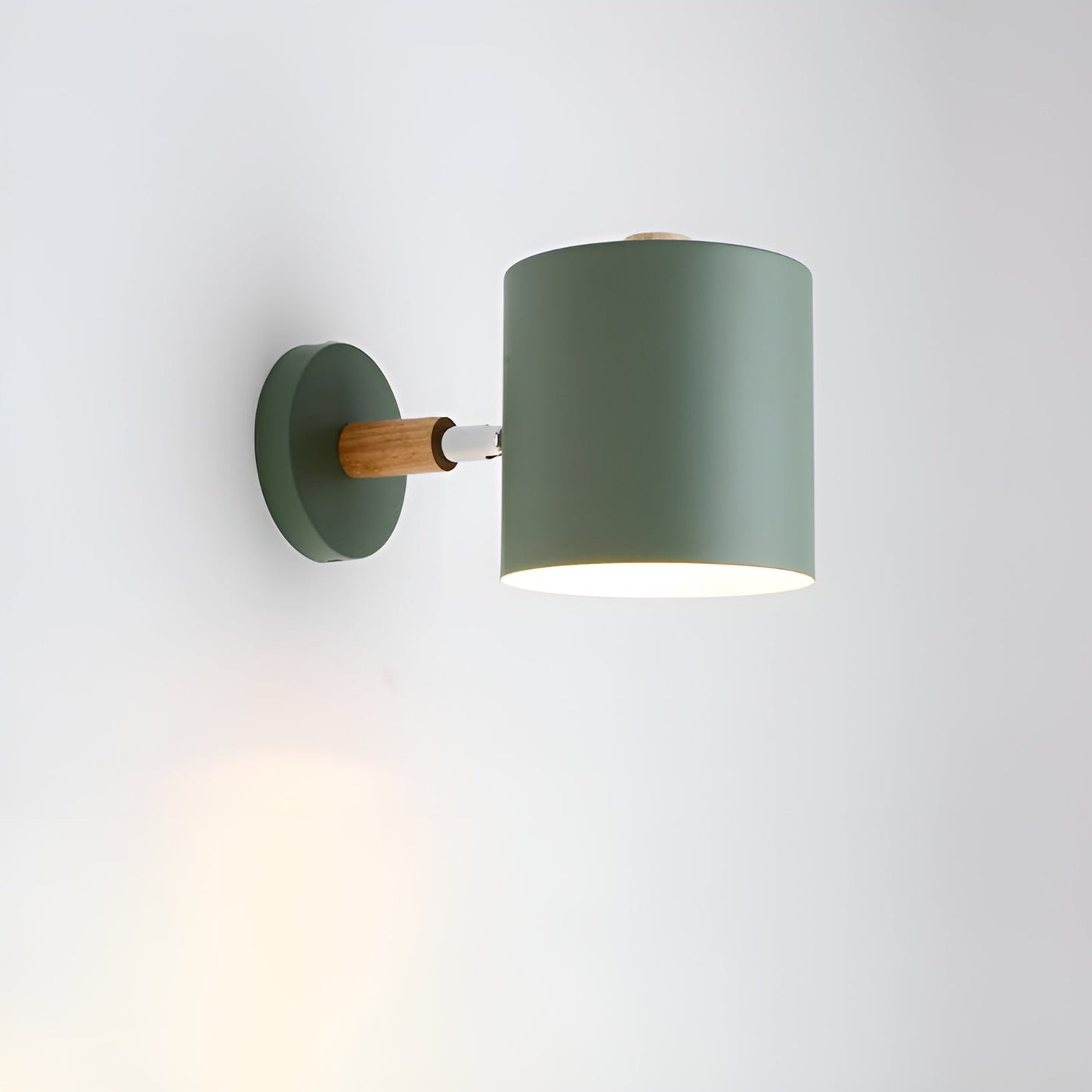 Scandinavian Wall Light Adjustable 90° Wood Metal | Olvaro