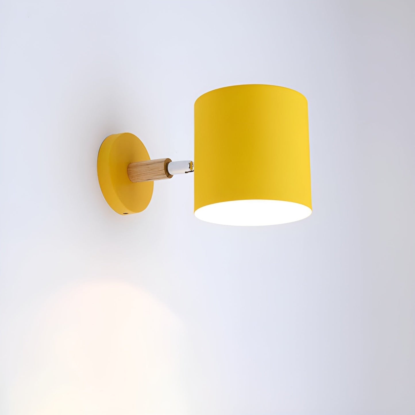 Scandinavian Wall Light Adjustable 90° Wood Metal | Olvaro