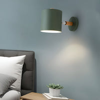 Scandinavian Wall Light Adjustable 90° Wood Metal | Olvaro