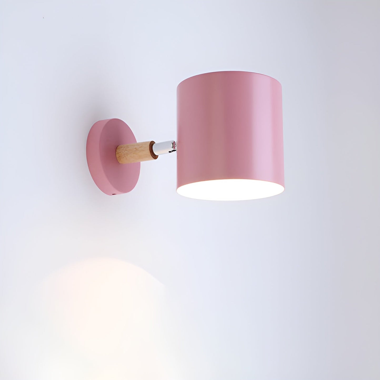 Scandinavian Wall Light Adjustable 90° Wood Metal | Olvaro
