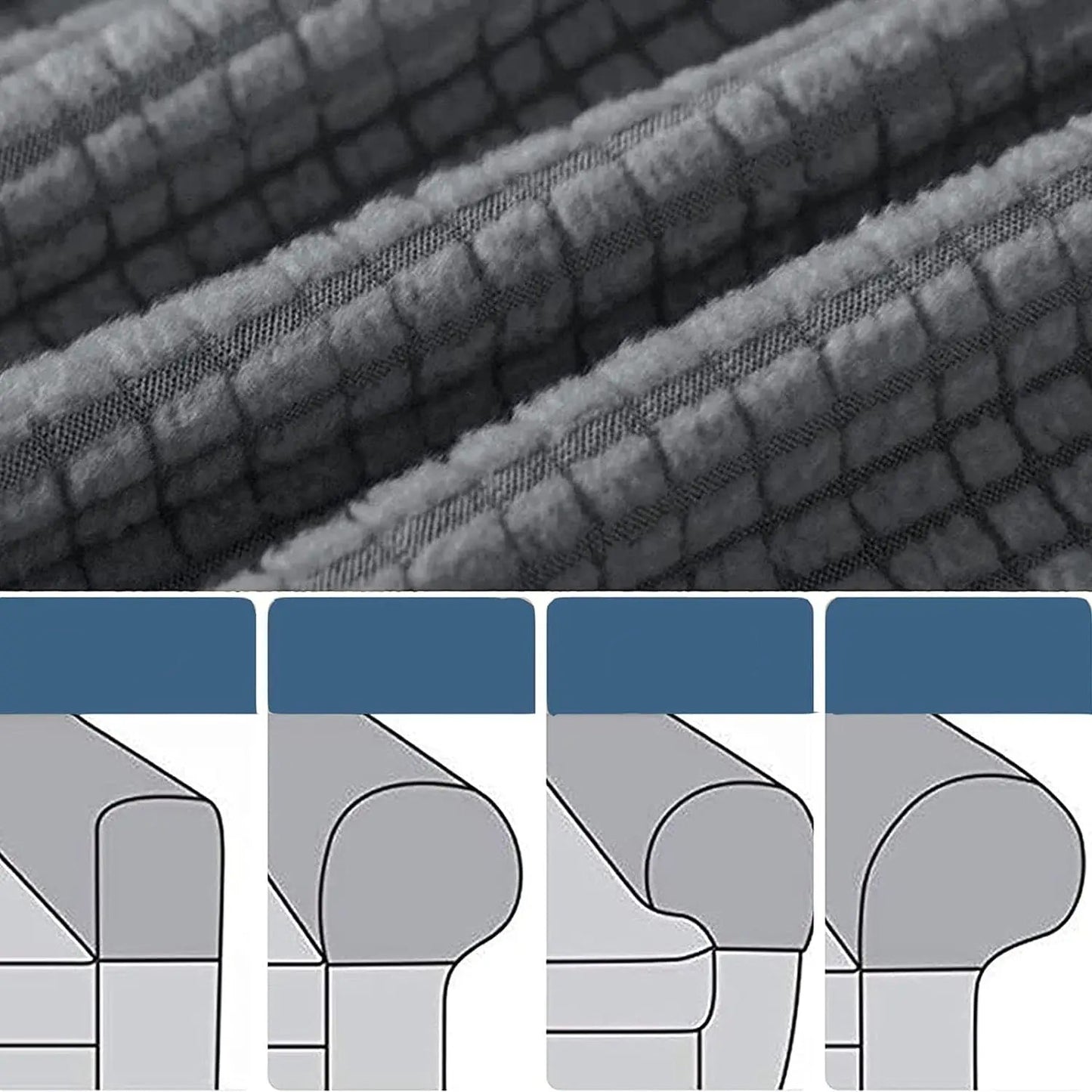 Sofa Protector Armrest Cover Waterproof Quilted Design | Manver