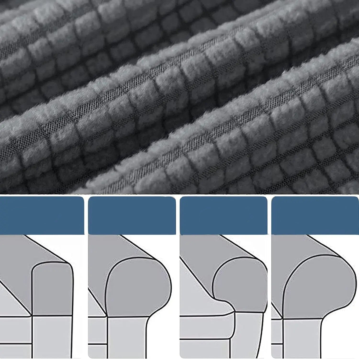 Sofa Protector Armrest Cover Waterproof Quilted Design | Manver