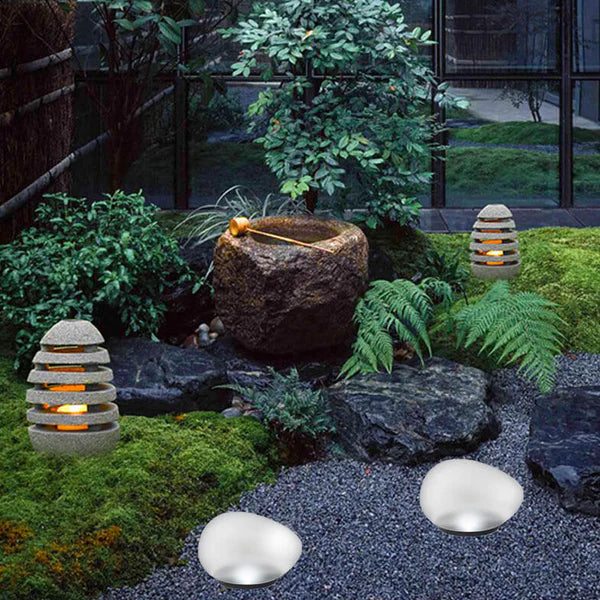 Solar Frosted Globe Ground Light Outdoor | Toldan