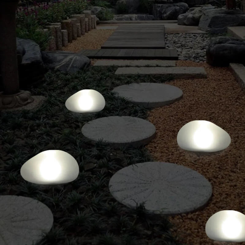 Solar Frosted Globe Ground Light Outdoor | Toldan