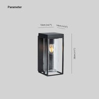 Solar Glass Wall Light Outdoor for Exterior Use | Salwizo
