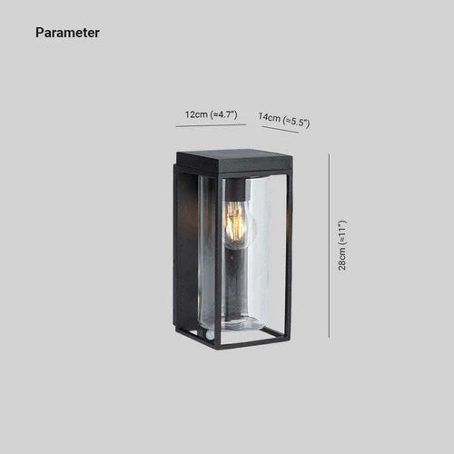 Solar Glass Wall Light Outdoor for Exterior Use | Salwizo