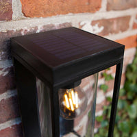 Solar Glass Wall Light Outdoor for Exterior Use | Salwizo