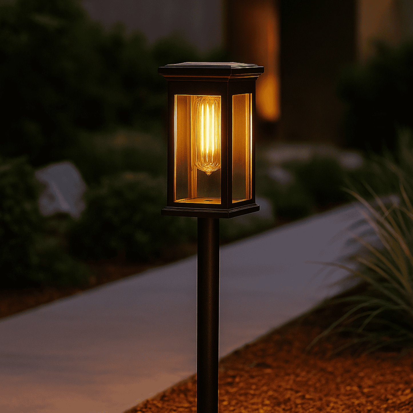 Solar LED Lantern Path Light Outdoor ABS | Polvaxi