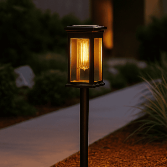 Solar LED Lantern Path Light Outdoor ABS | Polvaxi