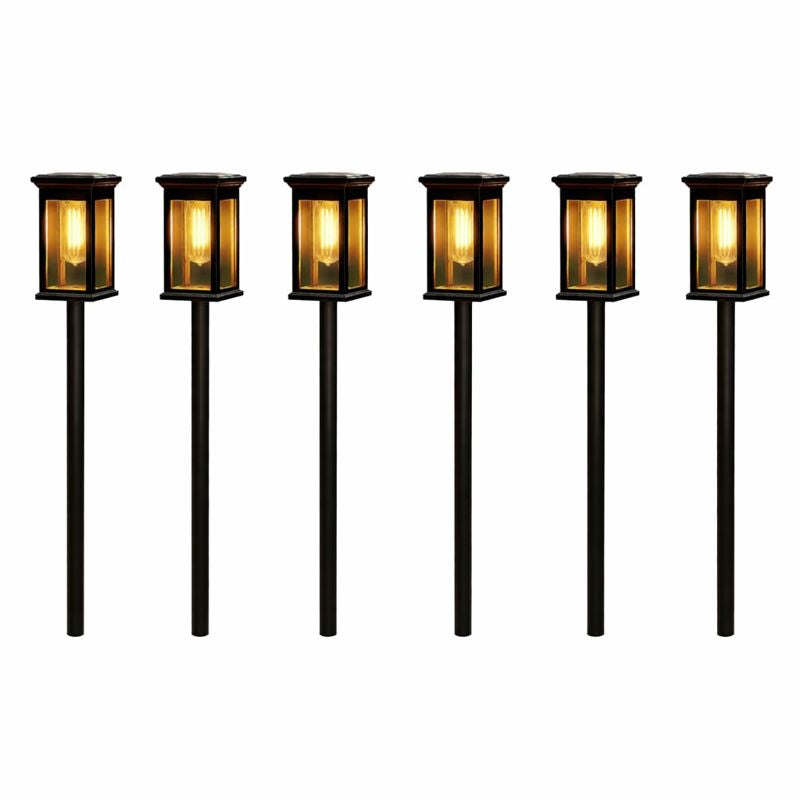 Solar LED Lantern Path Light Outdoor ABS | Polvaxi