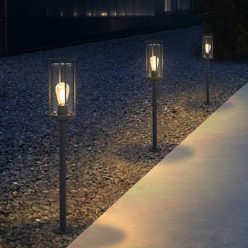 Solar Metal Path Light Outdoor Garden Modern Design | Raylio