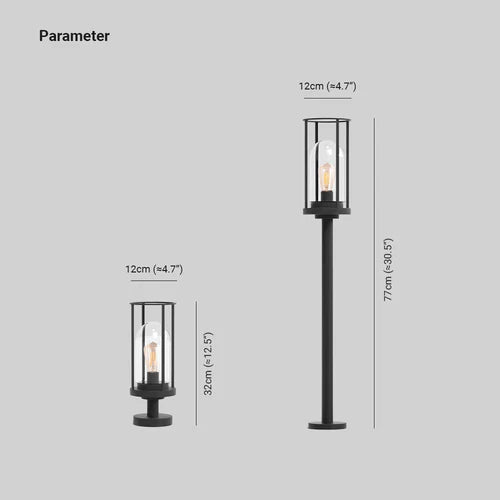 Solar Metal Path Light Outdoor Garden Modern Design | Raylio