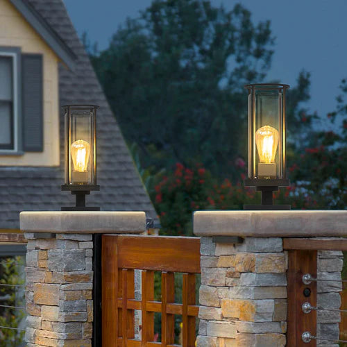 Solar Metal Path Light Outdoor Garden Modern Design | Raylio