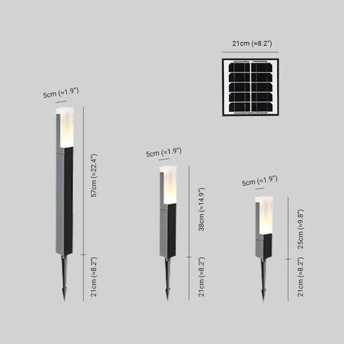Solar Motion Sensor Outdoor Path Light Metal | Sapviro
