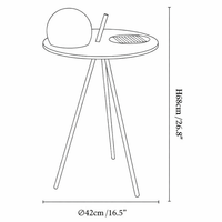 Solar Outdoor Side Table Lamp Tripod Design | Solario