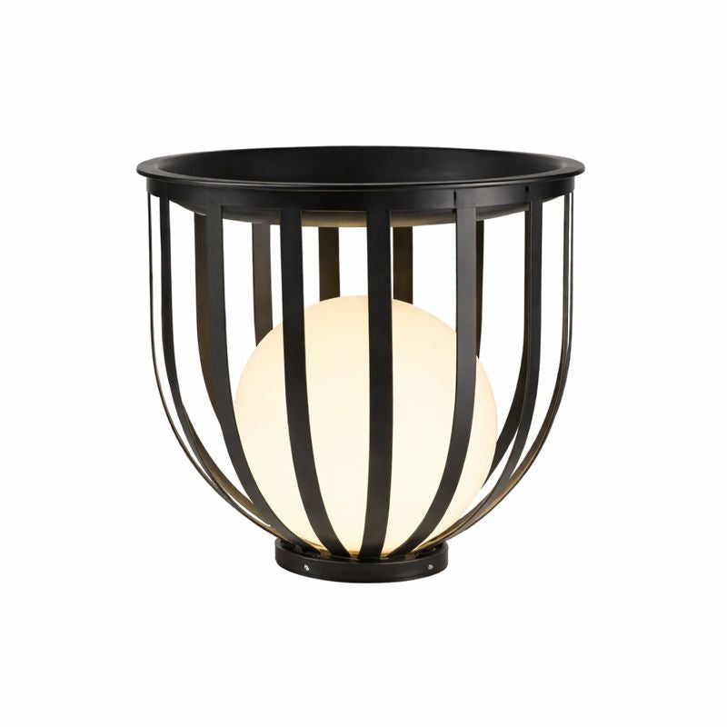 Solar Powered Metal Outdoor Floor Lamp Modern Design | Solarvo