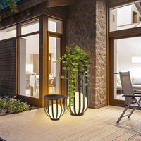 Solar Powered Metal Outdoor Floor Lamp Modern Design | Solarvo