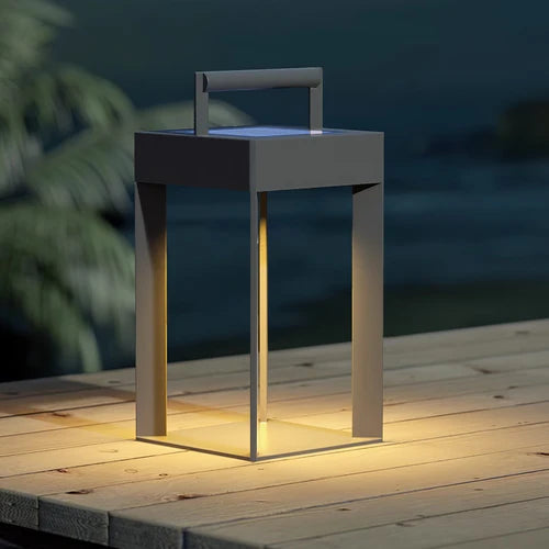 Solar Stainless Steel Outdoor Lantern Minimalist Design | Solaryn