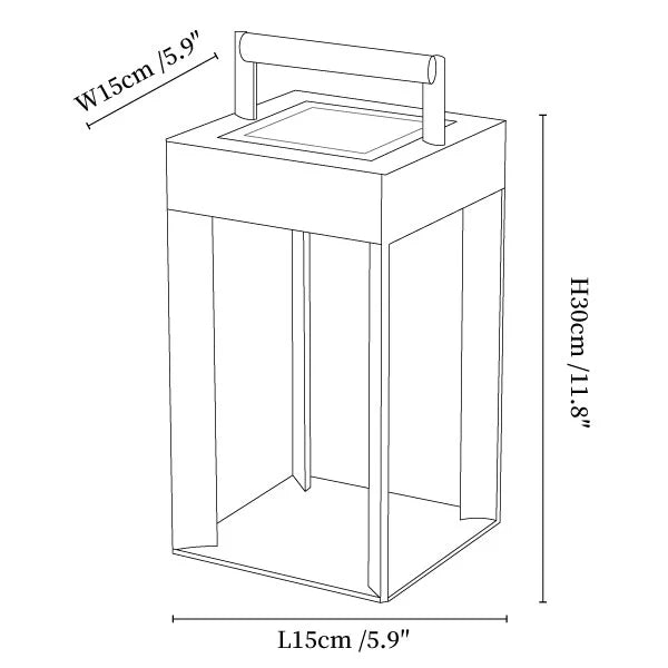 Solar Stainless Steel Outdoor Lantern Minimalist Design | Solaryn