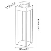 Solar Stainless Steel Outdoor Lantern Minimalist Design | Solaryn