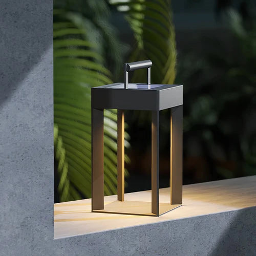 Solar Stainless Steel Outdoor Lantern Minimalist Design | Solaryn
