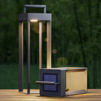 Solar Stainless Steel Outdoor Lantern Minimalist Design | Solaryn