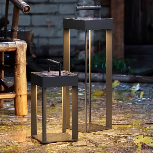 Solar Stainless Steel Outdoor Lantern Minimalist Design | Solaryn