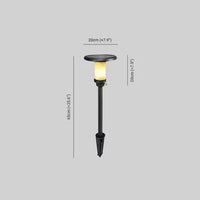 Solar Stone Garden Ground Light Metal Outdoor | Solavyn