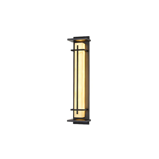 Stainless Steel Outdoor Wall Light Alabaster Look | Raylux