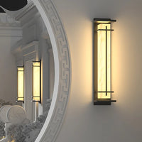 Stainless Steel Outdoor Wall Light Alabaster Look | Raylux