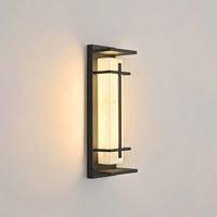 Stainless Steel Outdoor Wall Light Alabaster Look | Raylux