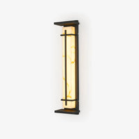 Stainless Steel Outdoor Wall Light Alabaster Look | Raylux