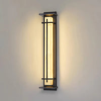 Stainless Steel Outdoor Wall Light Alabaster Look | Raylux