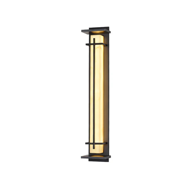 Stainless Steel Outdoor Wall Light Alabaster Look | Raylux