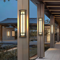 Stainless Steel Outdoor Wall Light Alabaster Look | Raylux