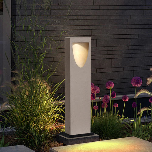 Stone Outdoor Path Light Warm LED Modern Design | Radelo