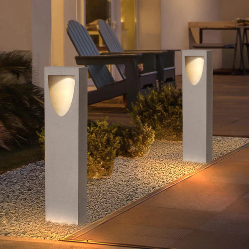 Stone Outdoor Path Light Warm LED Modern Design | Radelo