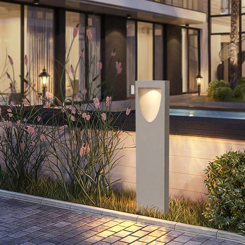 Stone Outdoor Path Light Warm LED Modern Design | Radelo