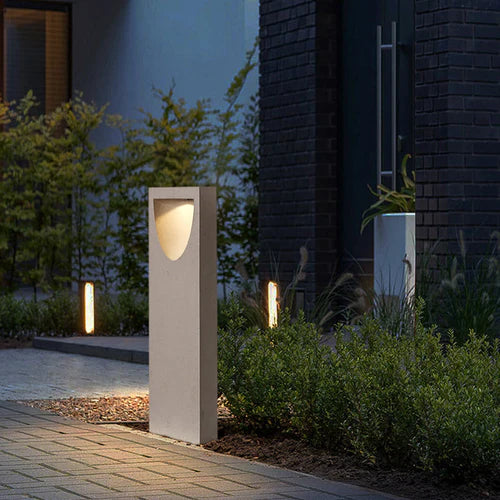 Stone Outdoor Path Light Warm LED Modern Design | Radelo
