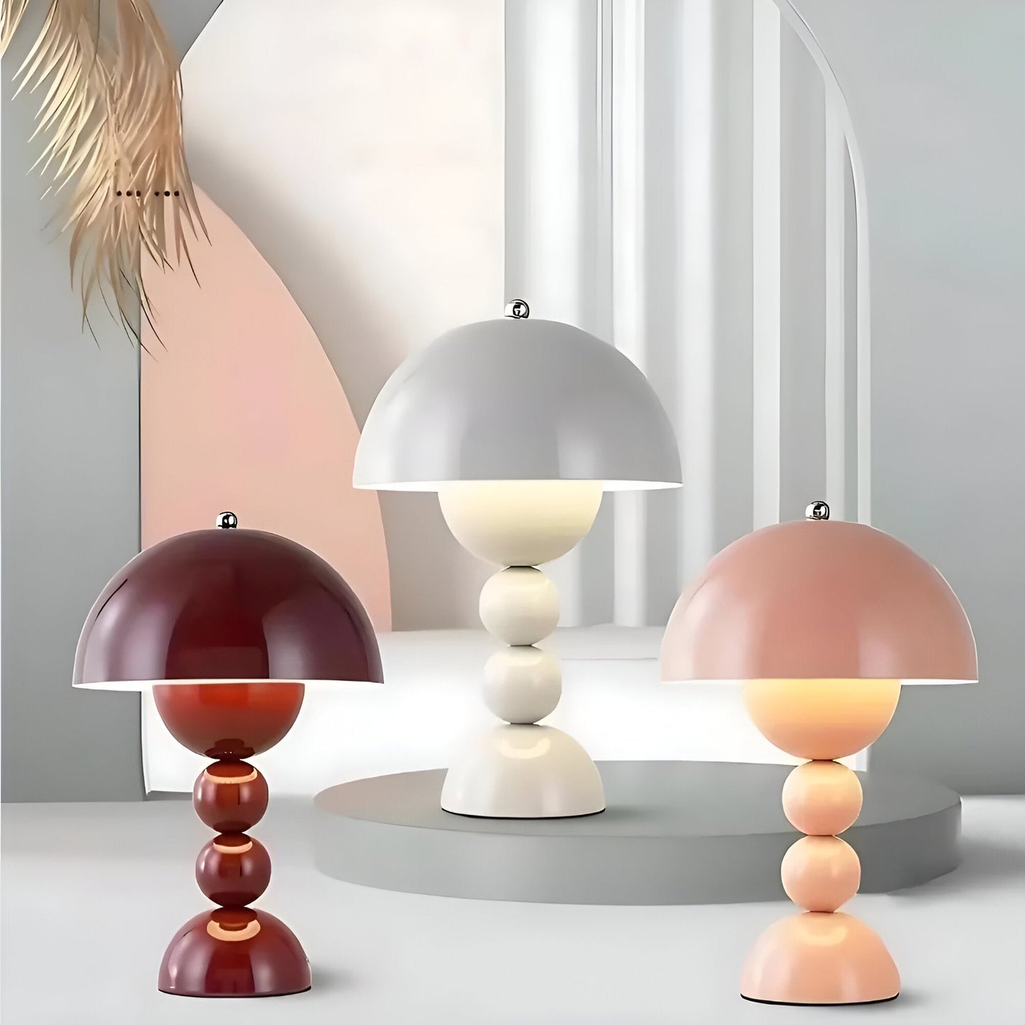 Table Lamp Acrylic Wireless Nordic Style | Doriva