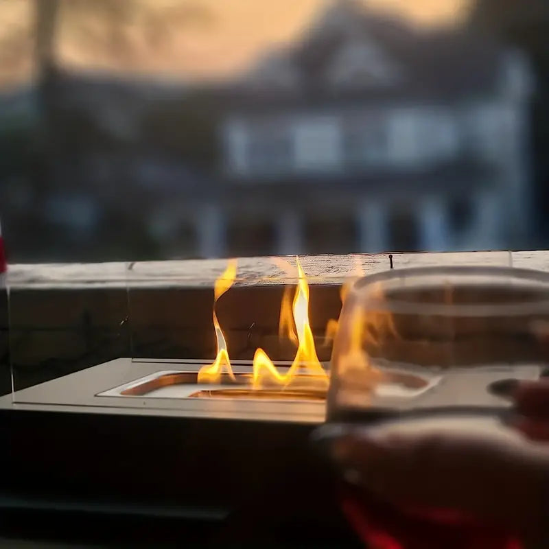 Table Lamp Bio Ethanol Table Fireplace Modern Design | Flarion