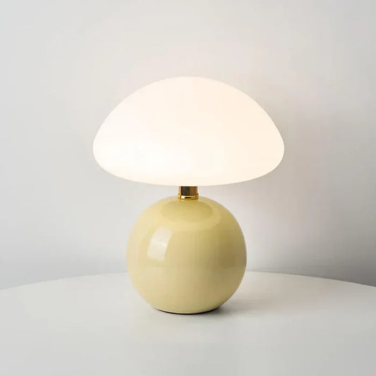 Table Lamp Ceramic Mushroom Style Modern Bauhaus | Luremi