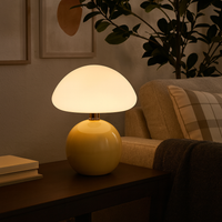 Table Lamp Ceramic Mushroom Style Modern Bauhaus | Luremi