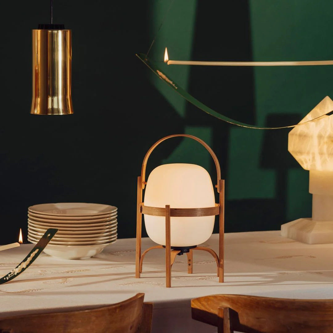 Table Lamp Glass Body Modern Glow | Nomaro