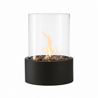 Table Lamp Metal Flame Effect Modern Accent | Renlar