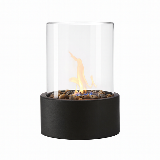 Table Lamp Metal Flame Effect Modern Accent | Renlar