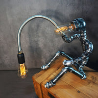 Table Lamp Metal Industrial Steampunk Design | Rovinek