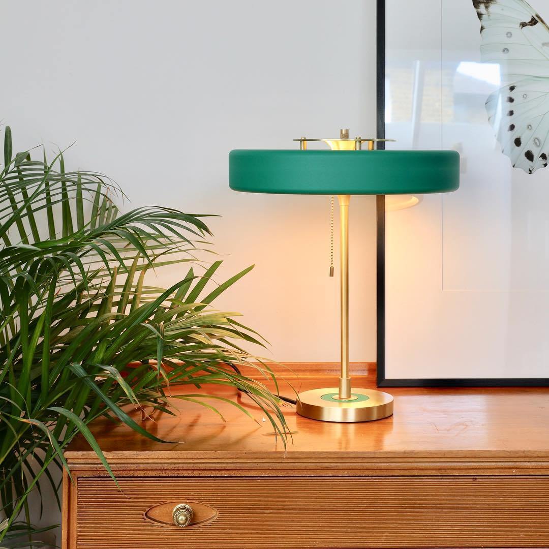 Table Lamp Metal Shade with Acrylic Diffuser Modern | Revolve