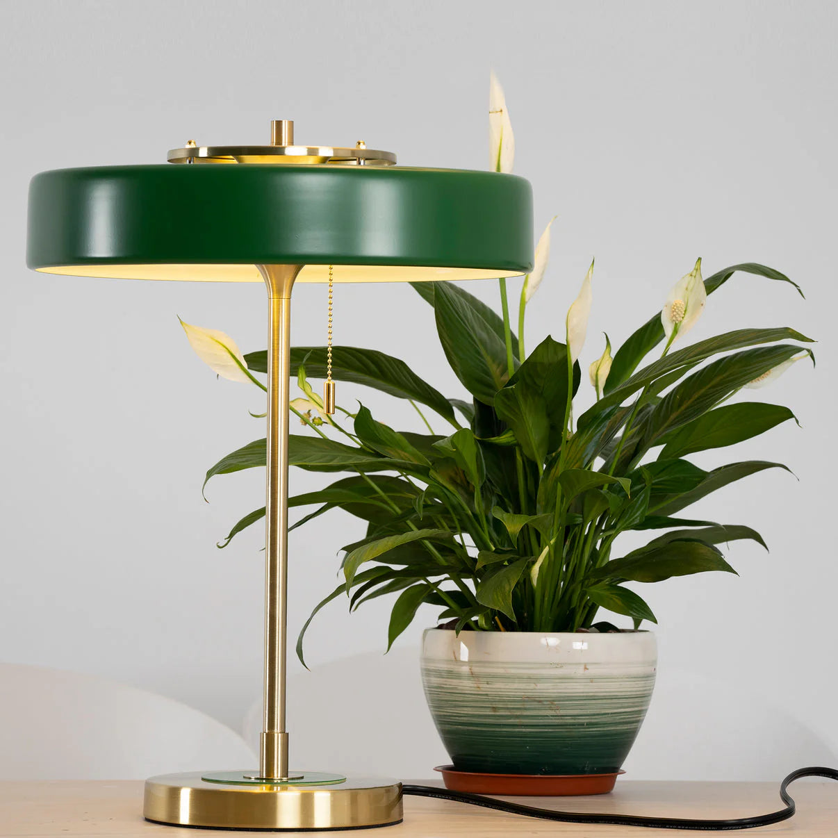 Table Lamp Metal Shade with Acrylic Diffuser Modern | Revolve